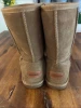 ADOKOO CLASSIC MID-CALF FAUX FUR LINED WINTER BOOT - SIZE: WOMEN 8 - CHESTNUT