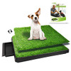 TUOKEOGO Dog Grass Pad with Tray Puppy Potty Training Grass Indoor Dog Potty New