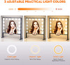 20 X 22 Inch Large Hollywood Vanity Mirror with Lights B09JYQT6ZL - White