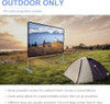 Projector Screen with Stand 120 inch 16:9 HD 4K Outdoor Indoor Projection Screen