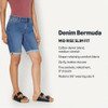 AMAZON ESSENTIALS WOMEN'S SLIM FIT DENIM BERMUDA SHORTS MEDIUM BLUE VINTAGE New
