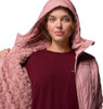 B0DK66NFC5 Columbia Womens Copper Crest II Hooded Puffer Jacket Pink Small New