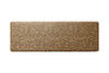 J&V TEXTILES Medallion Embossed Cushioned Mat (17" X 60"), Non Slip - Taupe