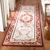 SAFAVIEH Chelsea Collection Entryway Runner Rug 2'6"x 10' Ivory & Burgundy New
