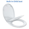 Garvee Toilet Seat, Round 17" PP Soft Close Lid, Quick Release, White