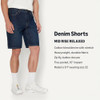 AEMN41037M25 Amazon Essentials Men's Relaxed-Fit Jean Shorts Dark Wash 30 New