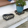 ACHLA Leaf Series Black Wrought Iron Trivet, Pack of 2, MA120-1001-2PK-BLACK