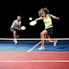 Franklin Sports Half Court Size Pickleball Set with Paddles X-40, B07VKPXS8S New