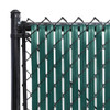 Fenpro Privacy Fence Slats, Chain-Link Bottom Lock 6ft x 10ft - Green New