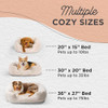 Best Friends by Sheri Lux Lounge Calming Faux Fur Dog Bed, Cream, Medium New