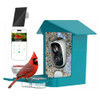 Devo Solar Smart Bird Feeder with Camera WiFi Outdoor AI ID 2.5K HD - Blue