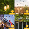 Brightever 180FT Outdoor String Lights 94 Bulbs, Waterproof Patio Lights New