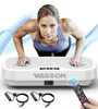 VASSON VIBRATION PLATE EXERCISE MACHINE, POWER VIBRATING SHAKE PLATFORM - WHITE