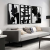 WVMAPTA BLACK FRAMED WALL DECOR OFFICE LARGE BOHO PICTURES 24 X 36 INCH New
