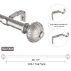 SZXIMU Curtain Rod 1 Inch Single Drapery Rods for Windows 36-72 inch B095WNF67Z