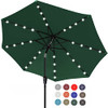 ABCCANOPY SOLAR LED PATIO UMBRELLA WITH 24 LIGHTS 7.5FT A22UB25FGY6 - GREEN
