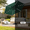 ABCCANOPY SOLAR LED PATIO UMBRELLA WITH 24 LIGHTS 7.5FT A22UB25FGY6 - GREEN