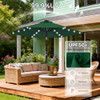 ABCCANOPY SOLAR LED PATIO UMBRELLA WITH 24 LIGHTS 7.5FT A22UB25FGY6 - GREEN