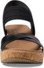 119536 Skechers Women's BRYSTOL - NIGHT SKIES heel sandal BLACK SIZE 10