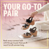119536 Skechers Women's BRYSTOL - NIGHT SKIES heel sandal BLACK SIZE 10