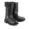 Xelement 1440 Men's The Classic Black Engineer Motorcycle Premium Leather Boots New