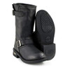 Xelement 1440 Men's The Classic Black Engineer Motorcycle Premium Leather Boots New
