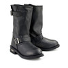 Xelement 1440 Men's The Classic Black Engineer Motorcycle Premium Leather Boots New