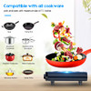 Cusimax Portable Electric Stove 1800W Infrared Double Burner B07HFC741Q - Black