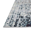 Decomall Vienna Area Rug Distressed Damask Shabby Chic Carpet 4'x6', Grey Blue