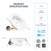 PARMIDA 5/6 inch Dimmable LED Recessed Lighting Retrofit (12-Pack) 5000K New