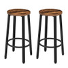 HOOBRO Bar Stools Set of 2 Bar Chairs Footrest 24.6 Inch Tall BF02BY01 New