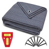 Awning Carpet - Blue/Grey HDPE groundsheet Stainless Steel Eyelets New