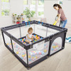 Baby Playpen, Boohaab Playpen Toddler Playard Baby Fence B09X35B13Y - Black New