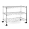 Simple Deluxe Heavy Duty 3-Shelf Shelving Unit 3 Tier Chrome 24.02" D x 13.78" W New