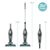 IONVAC ZIPVAC CORDED STICK VACUUM, MULTI-SURFACE 3-IN-1 - BLACK/LBLUE