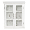 Elegant Home Fashions Delaney Removable Wooden Wall Cabinet 2 Doors, White New