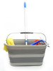 SAMMART 23.8L (6.2Gallon) Collapsible Rectangular Handy Basket/Bucket Grey New