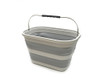 SAMMART 23.8L (6.2Gallon) Collapsible Rectangular Handy Basket/Bucket Grey New