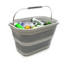 SAMMART 23.8L (6.2Gallon) Collapsible Rectangular Handy Basket/Bucket Grey New