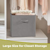 STORAGEIDEAS 11x11 Storage Bins, Set of 10 Storage Cubes, Collapsible, Grey