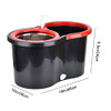 Mop and Bucket Set, 360° Spin Mop and Bucket with Wringer Set and 3 Microfiber