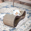 FLUFFYDREAM CAT SCRATCHER CARDBOARD LOUNGE BED, PAD, PTFURNSCRATPAD, WOOD