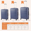 Luggage with Spinner Wheels TSA Lock Carry on Hard Shell ABS Suitcase 20" Blue New