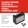 FENDER MINI DELUXE ELECTRIC GUITAR AMP, PORTABLE AMPLIFIER, 3 WATTS - BLACK