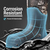 HISEA Men's Rubber Neoprene Rain Boots - Color: Brown/Dark Size: 6US, 39EU New