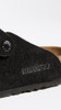 BIRKENSTOCK BOSTON SUEDE CLOGS - SIZE: MEN 11 - BLACK