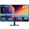 KTC 27" QHD Computer Monitor, 144Hz Gaming PC Monitor, 4000:1, H27T27S - Black New