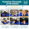 ARF PETS DOG COOLING MAT SOLID GEL SELF-COOL PAD DURABLE & NON-TOXIC -BLUE
