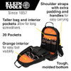 Klein Tools 55421BP-14 Tool Backpack 39 Pockets Black/Orange/Gray New