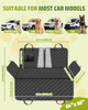 Victoper Dog Car Seat Cover Heavy Dute 100% Waterproof Scratch Resistant Black New